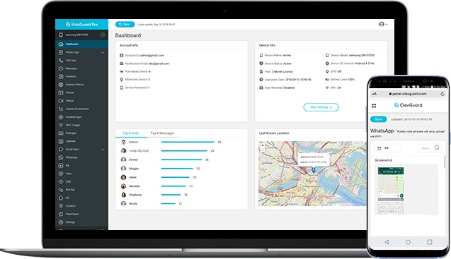 kidsguard dashboard