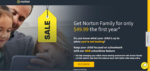 Norton Family Premier home screen app 