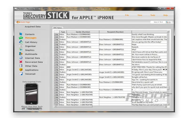 Spy on iPhone with recovery stick 