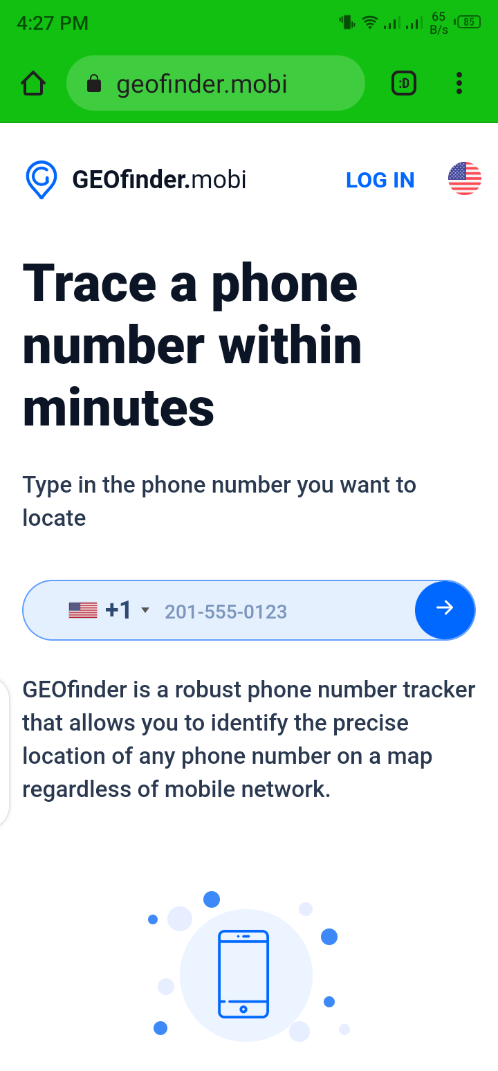Find a phone location with GeoFinder 