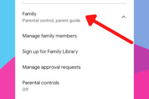 Family settings