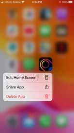 Delete apps from child's iPhone 